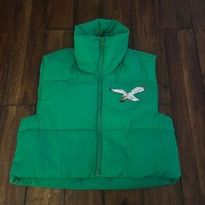 Cropped Philadelphia Eagles Vest - Size Medium